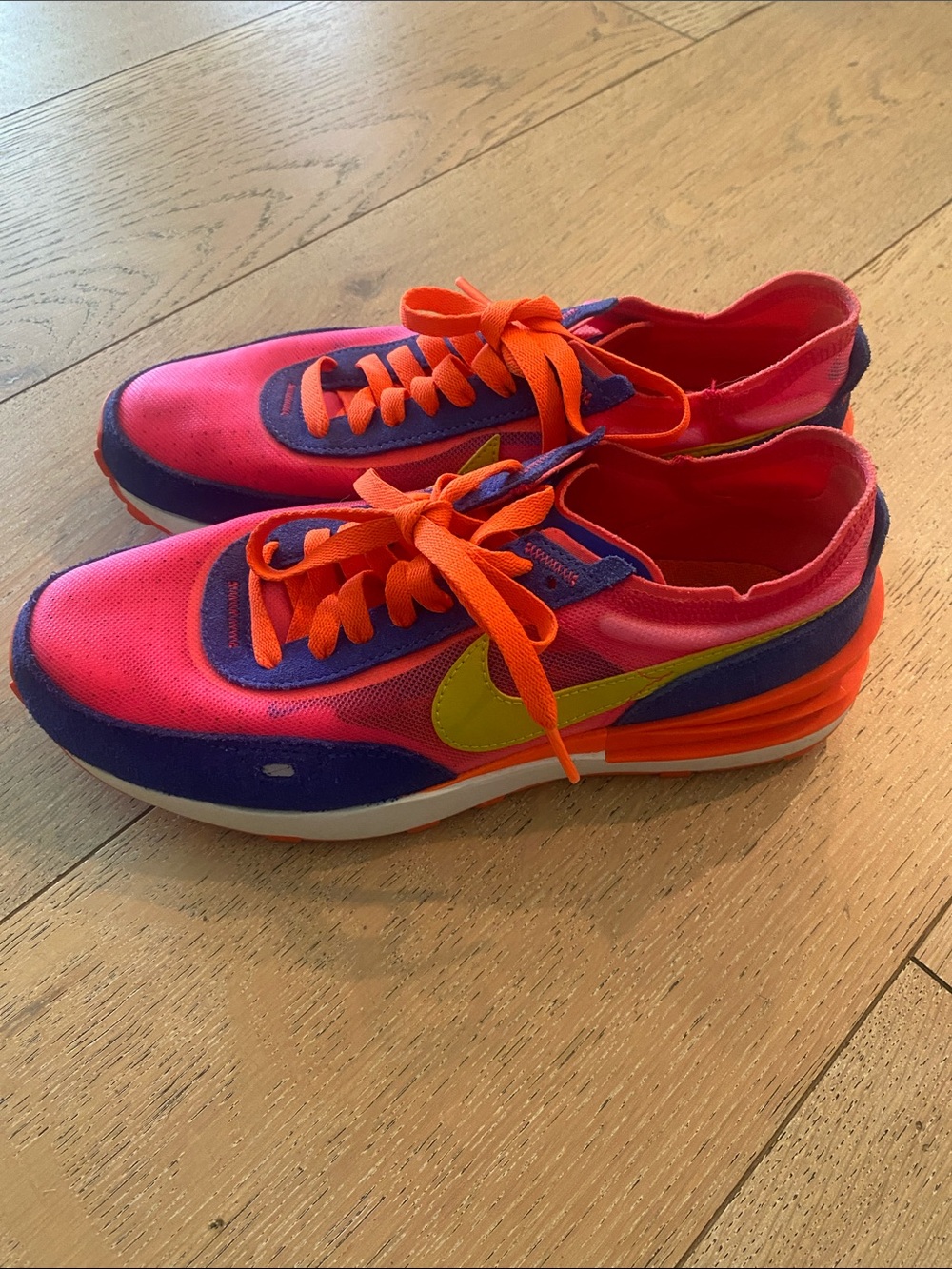 Women’s Neon Pink & Orange Athletic Sneakers
